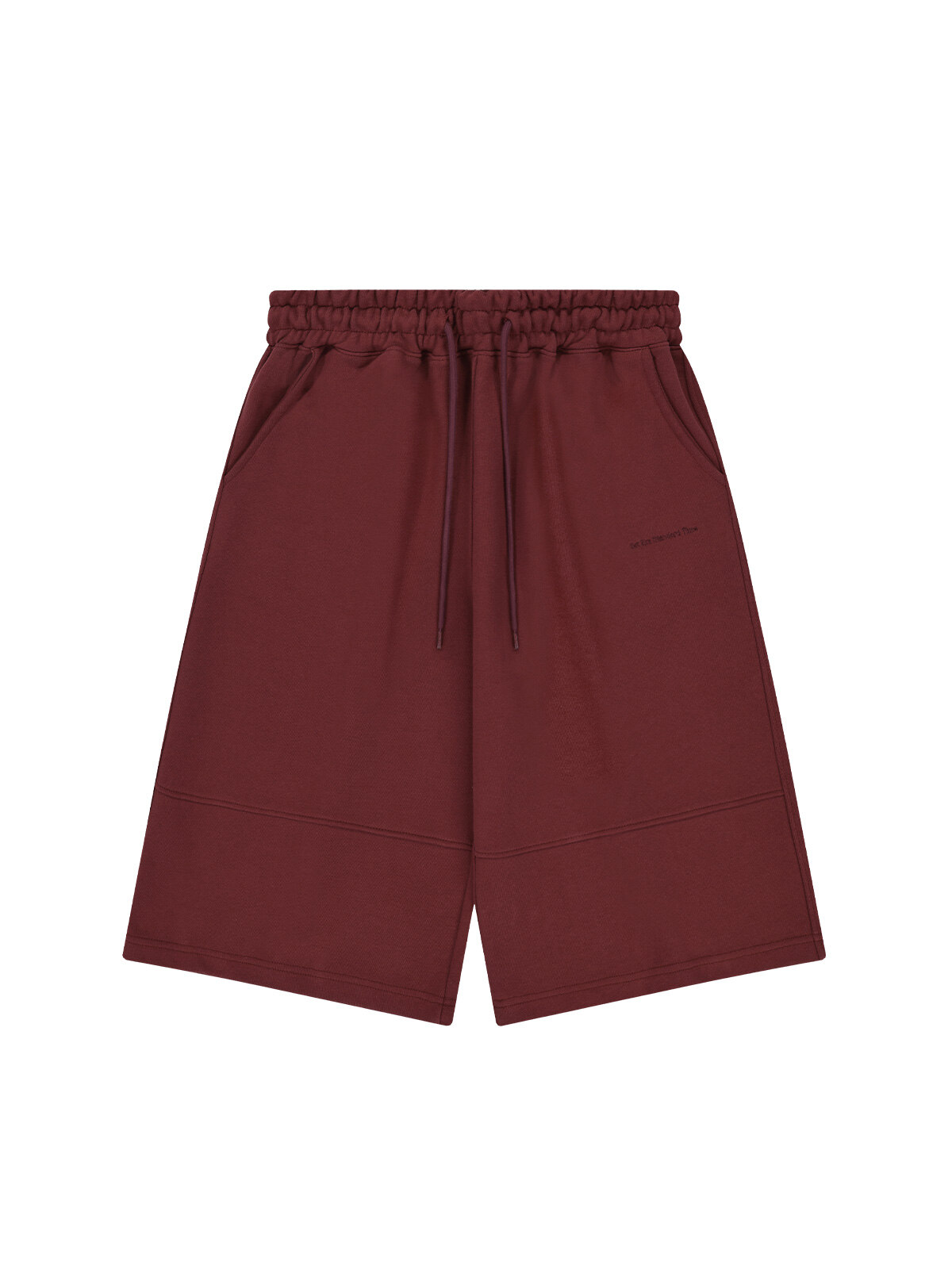 Relaxed Bermuda shorts Burgundy