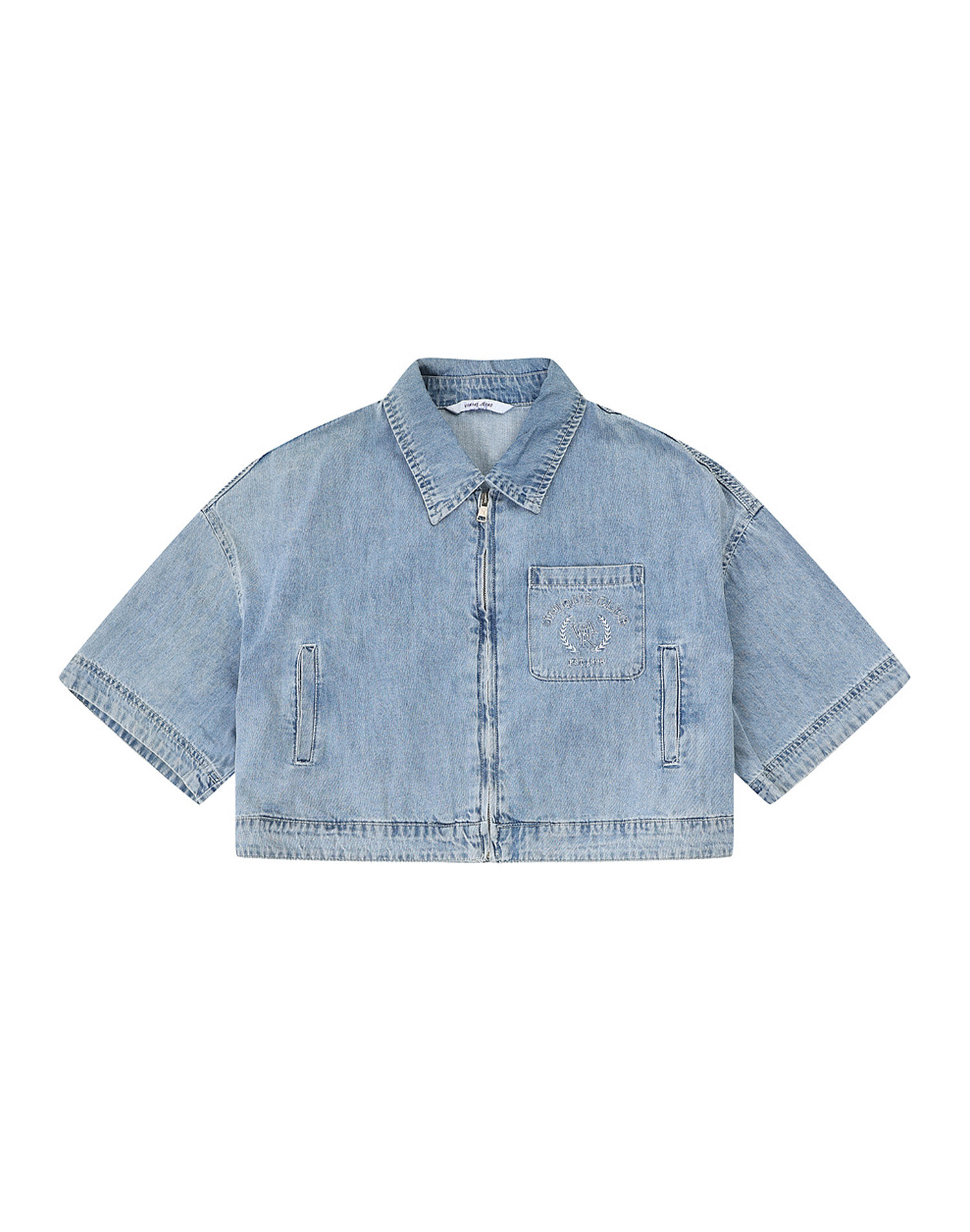 루즈핏 반팔데님자켓_VB34DJU203Z