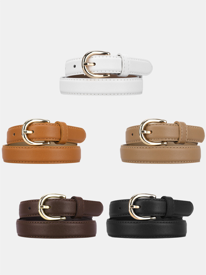 [2PACK] 여성벨트 버클 캐주얼 얇은 원피스 정장 허리띠 621Y2DU