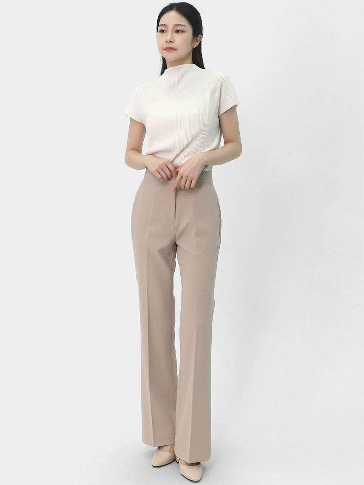 여성 슬랙스 기장선택 세미부츠컷 스판 히든밴딩 정장바지 LABP003