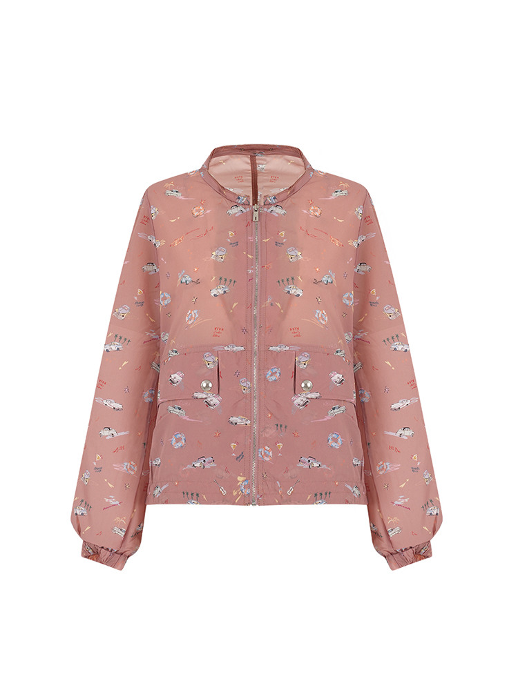 패턴 프린트 바람막이 점퍼_HCDMJP210