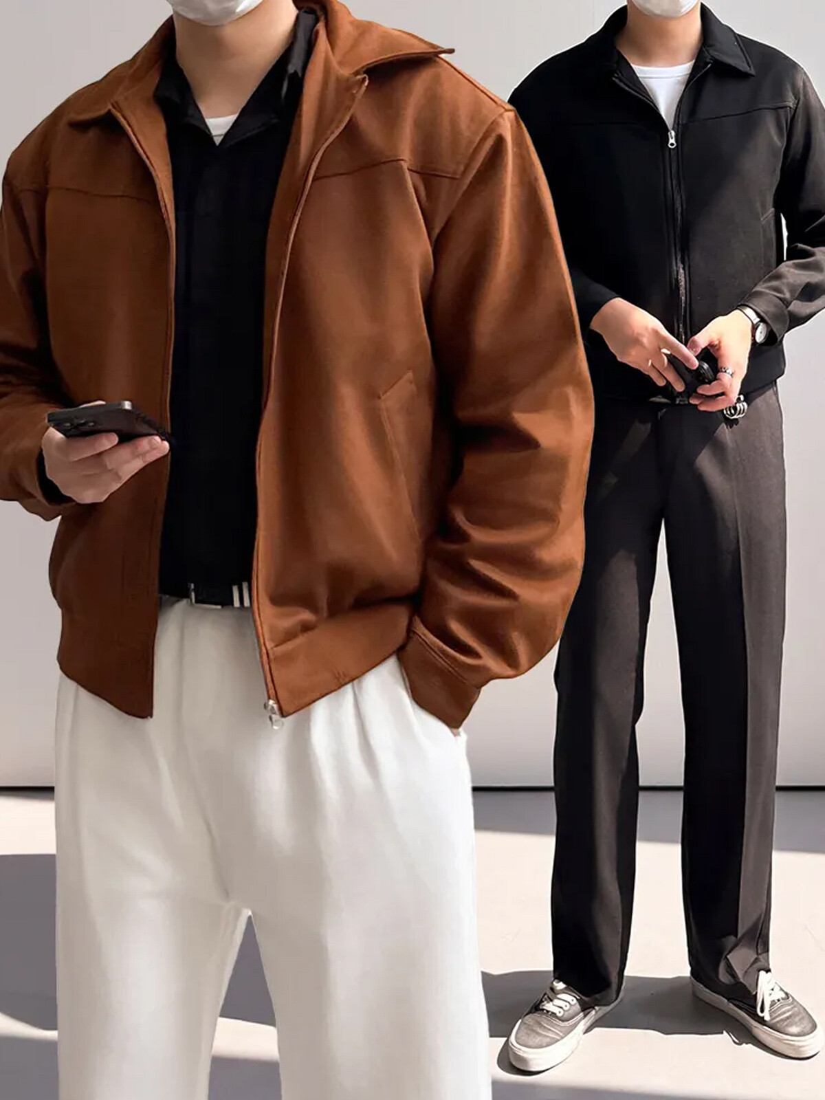 스웨이드 블루종 자켓 (2color)