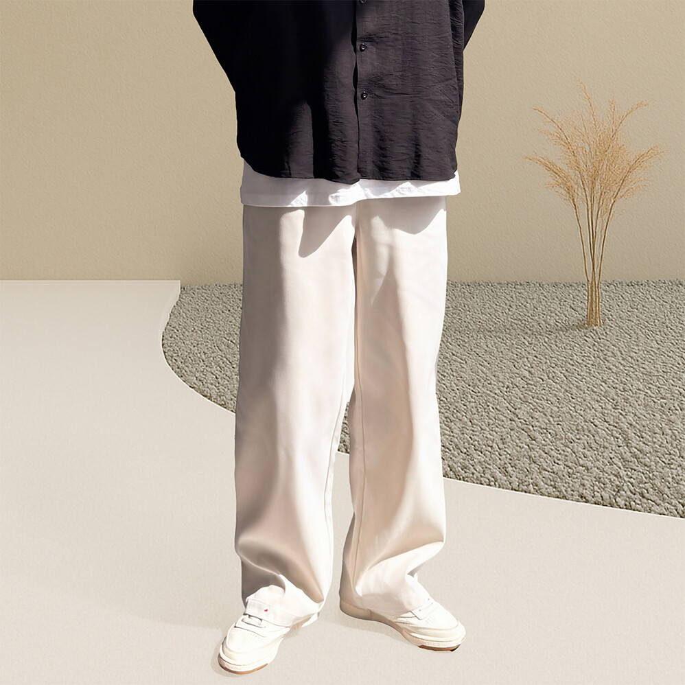 [2PACK] 이지케어 와이드핏 밴딩 팬츠 (3color M-2XL)