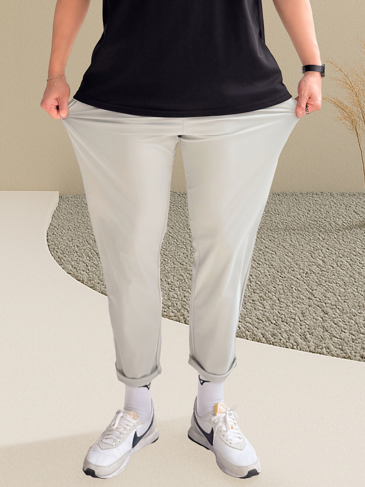 아이스 쿨링 슬랙스 (5color S-6XL)