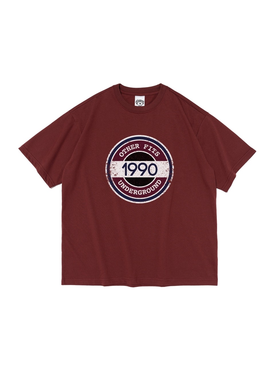 1990 컴퍼니 반팔티셔츠 (와인)