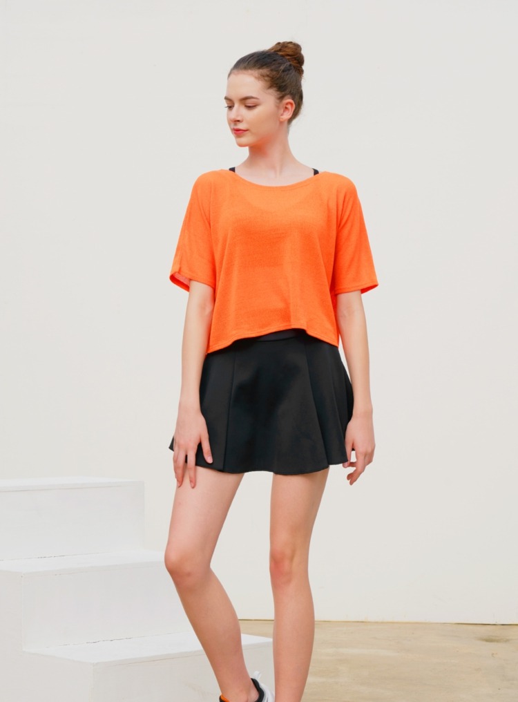 리안 커버업 숏 슬리브 P1122