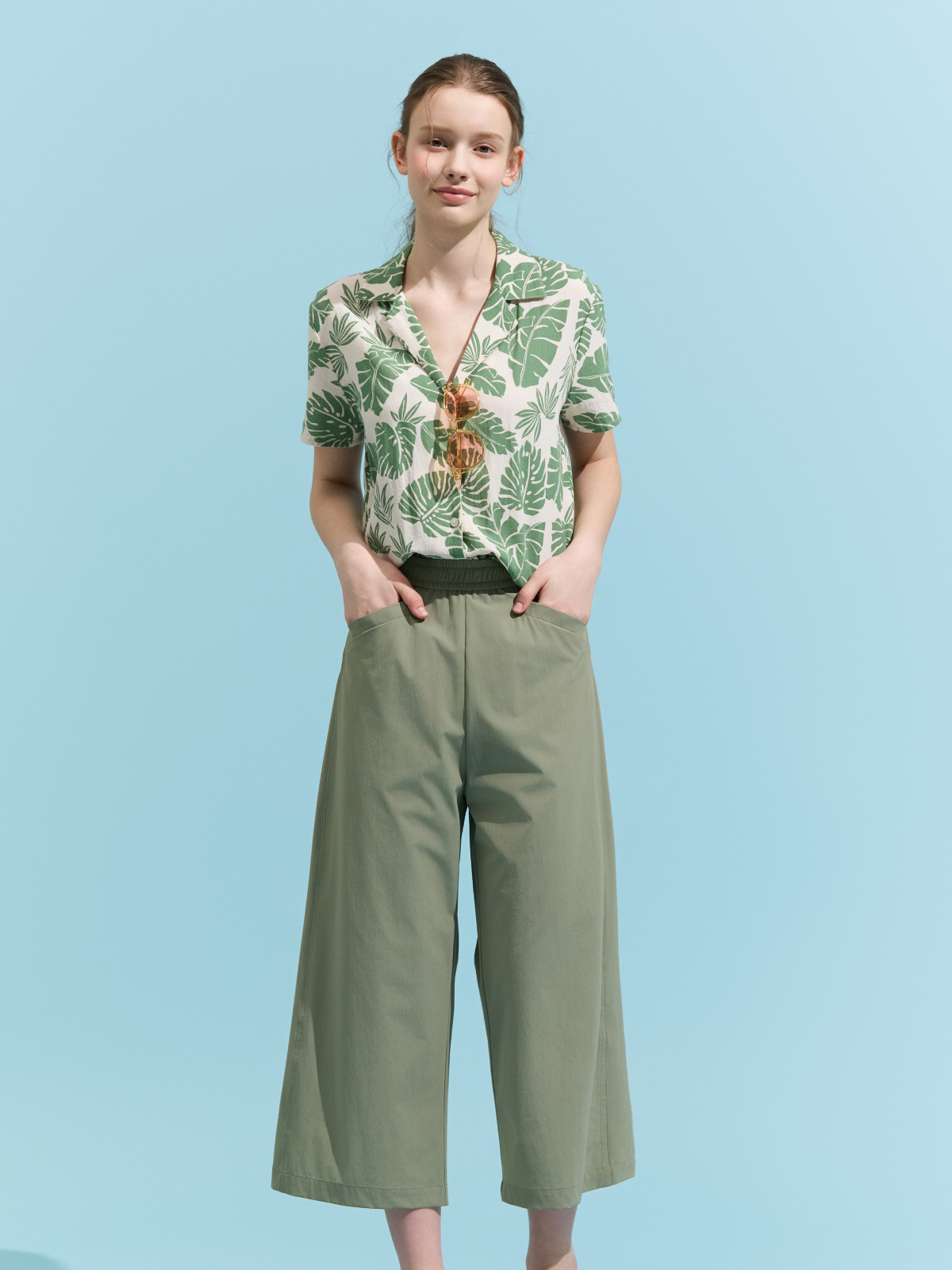 여성 와이드 7부팬츠 (F04-1)