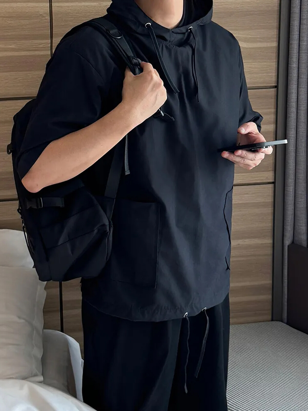 반팔 후드 (2color)