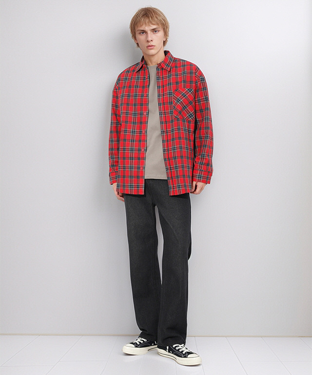 4컬러 와이드 워싱 데님 팬츠 HA-1269 MON1037