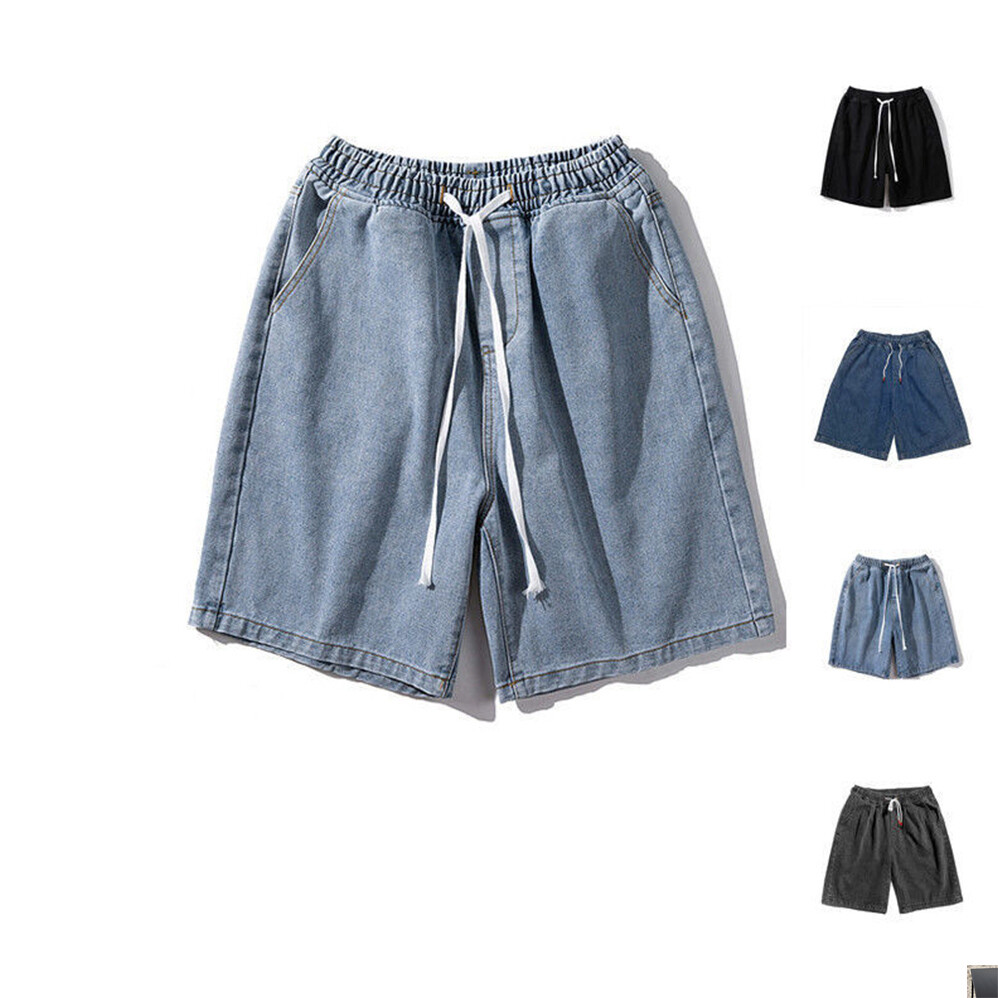 5부 고무줄 데님 (4color)