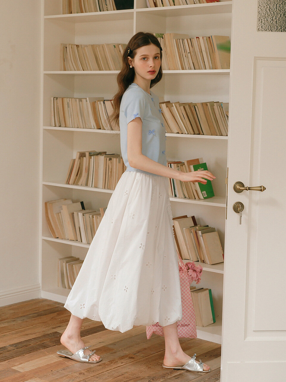 Cest Moidew Cest_Greentea double leaf collar dress| 굿