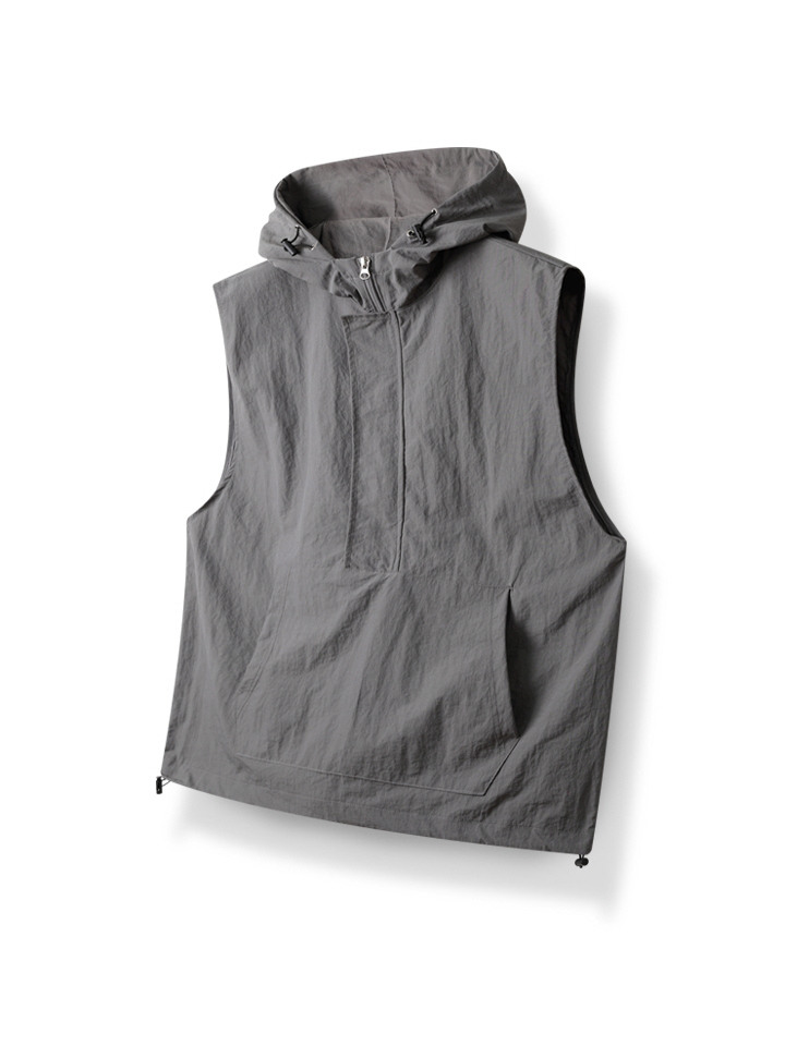 루키 후드 반지퍼 조끼 MJB1669