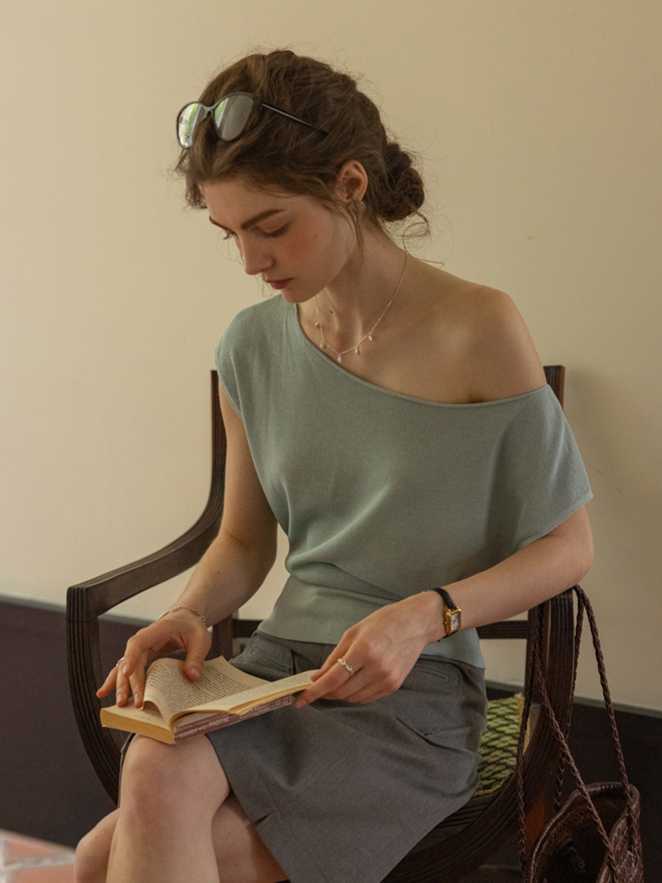 DA_Dopamine blend knitted top_3color