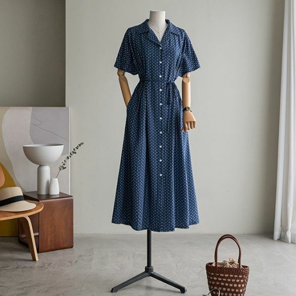 A. 엘린 플라워 셔츠 원피스[드레스D0611I01]