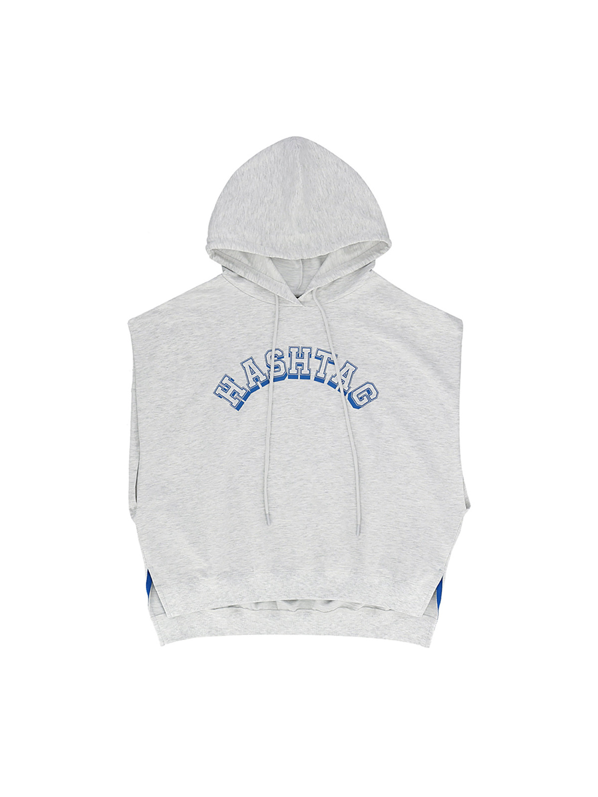 여성 슬리브리스 후디 티셔츠(아이스 그레이)_BA232TS509IG