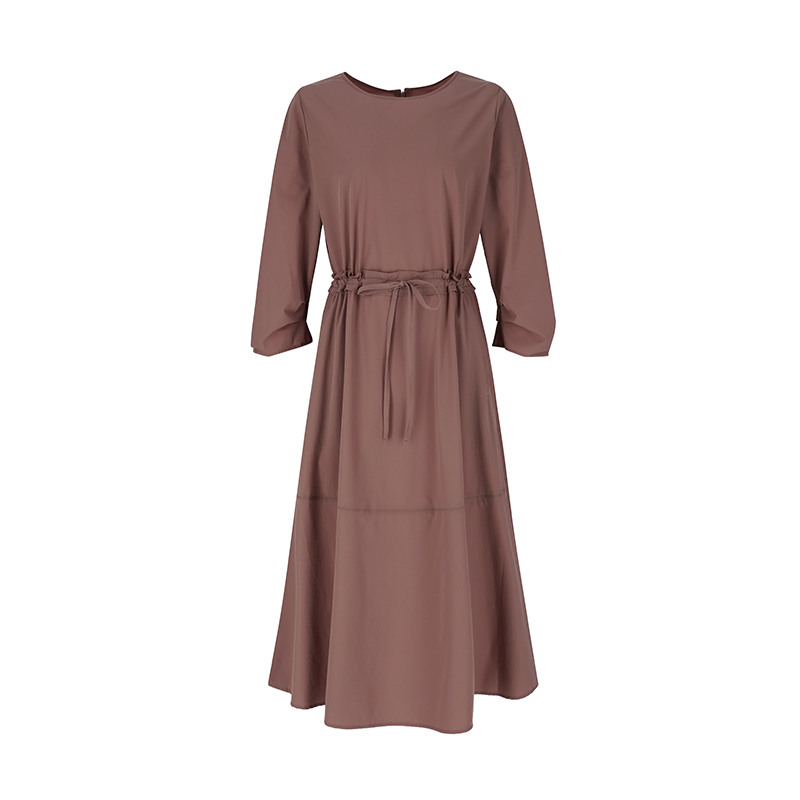 7부소매 라운드넥 원피스 (SZ7OP35)