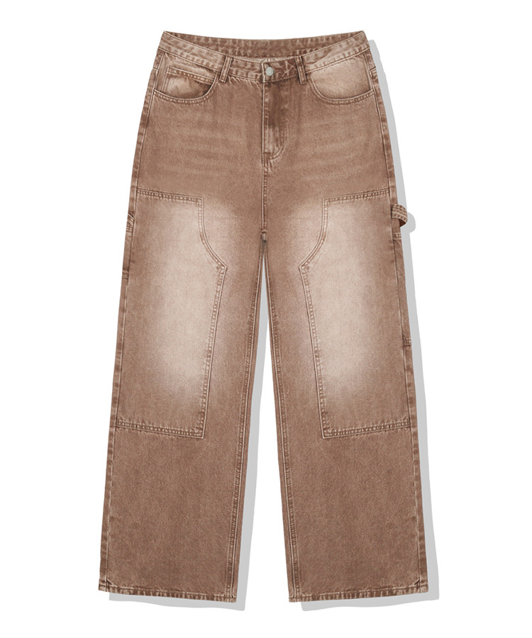 더블니 우먼 카펜더 와이드 팬츠_모카무스 [ULZD_3542]