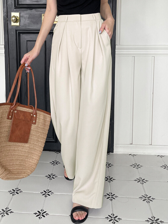 블로 투턱 와이드 슬랙스 팬츠 W25SL501