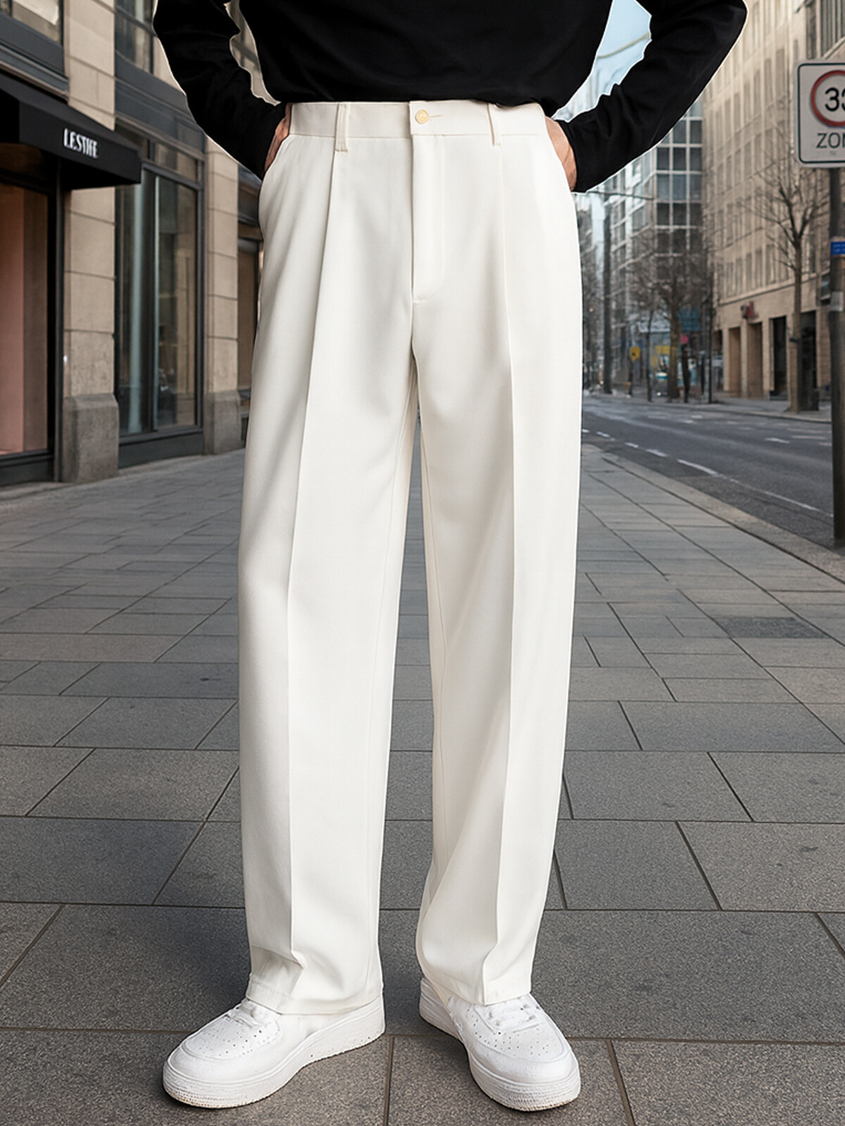 [2PACK] 세미와이드 핀턱 슬랙스 (4color 30-34)