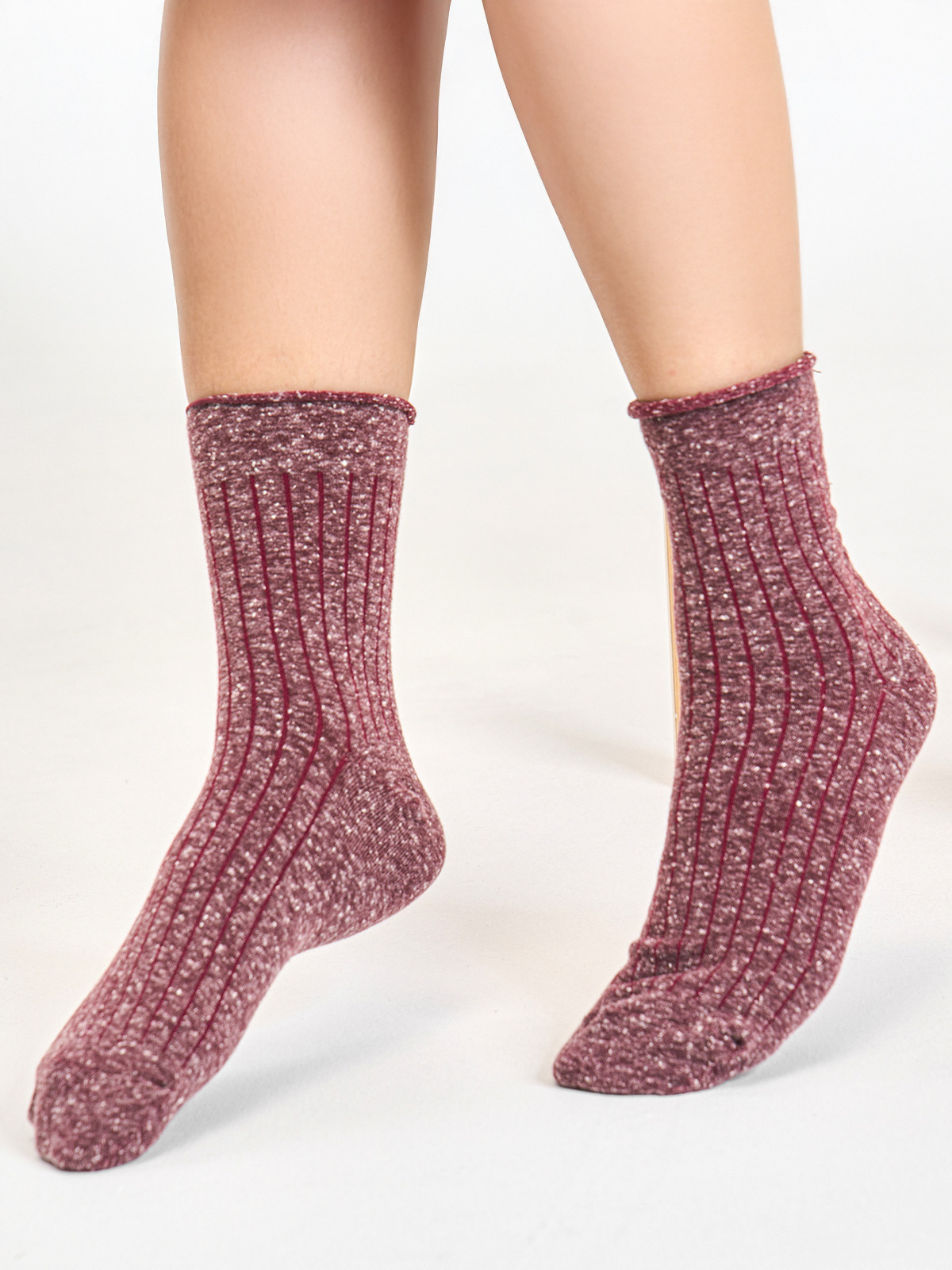 [5PACK] 우먼 무압박 네프사 골지 미니양말