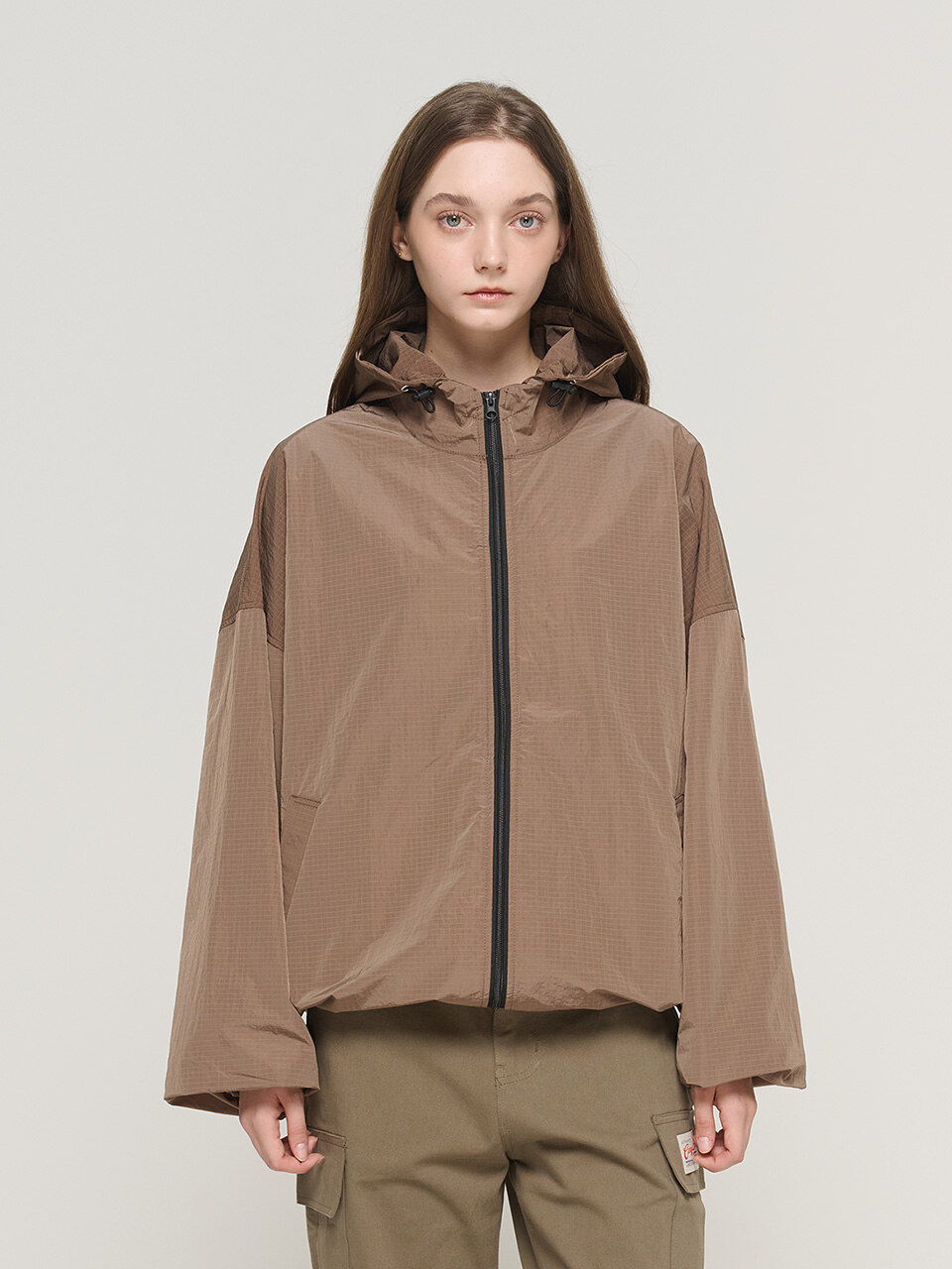투웨이 에어라이트 윈드브레이커 (브라운)