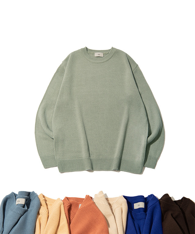 크루넥  루즈핏 니트 11컬러