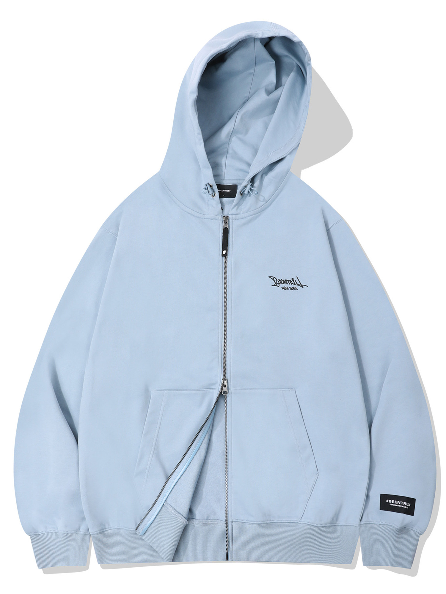 스크립트 투웨이 후드 집업(블루)_BA243TR003AB