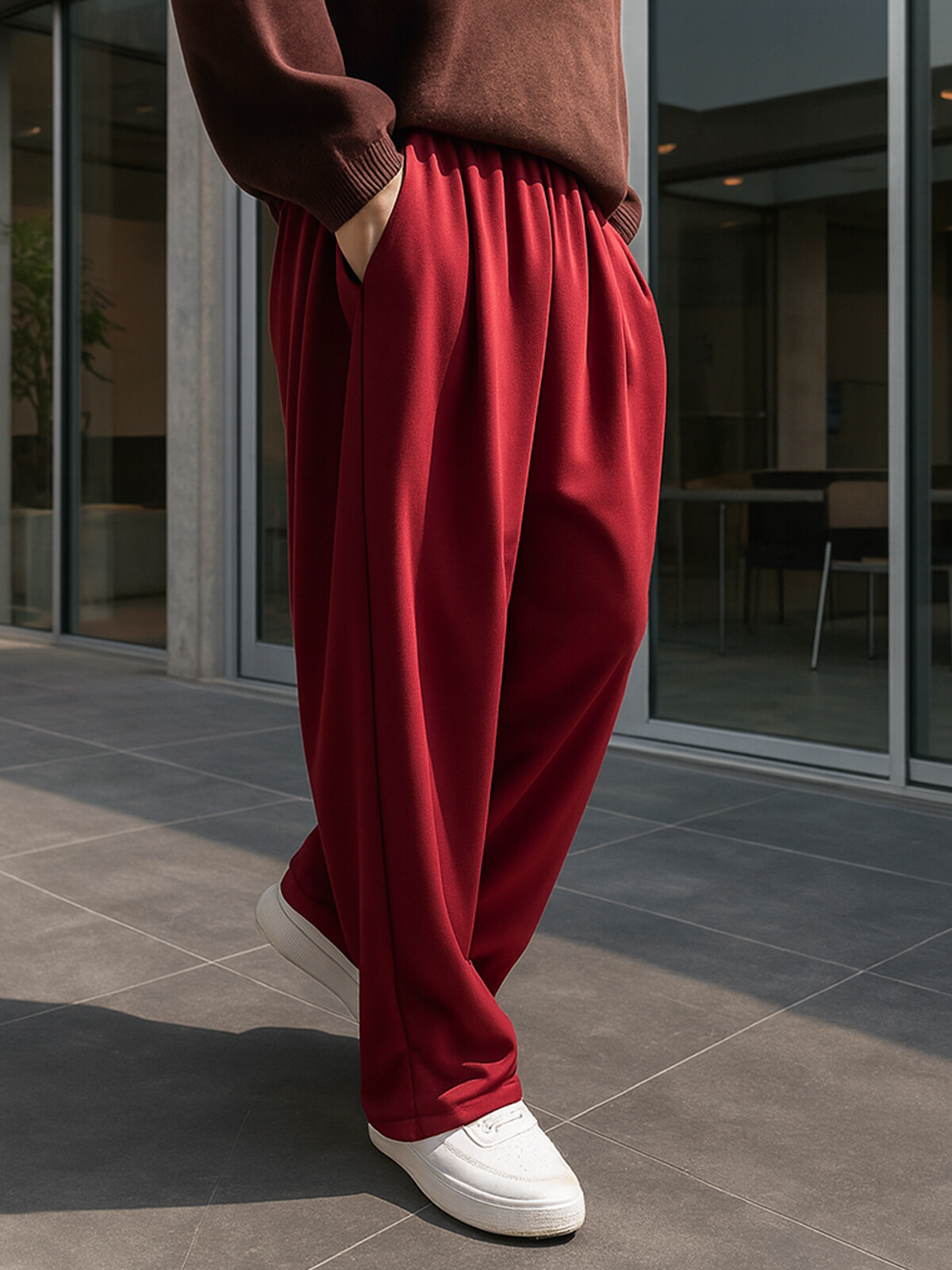 포턱 와이드 밴딩 벌룬 트레이닝팬츠 (4color M-XL)