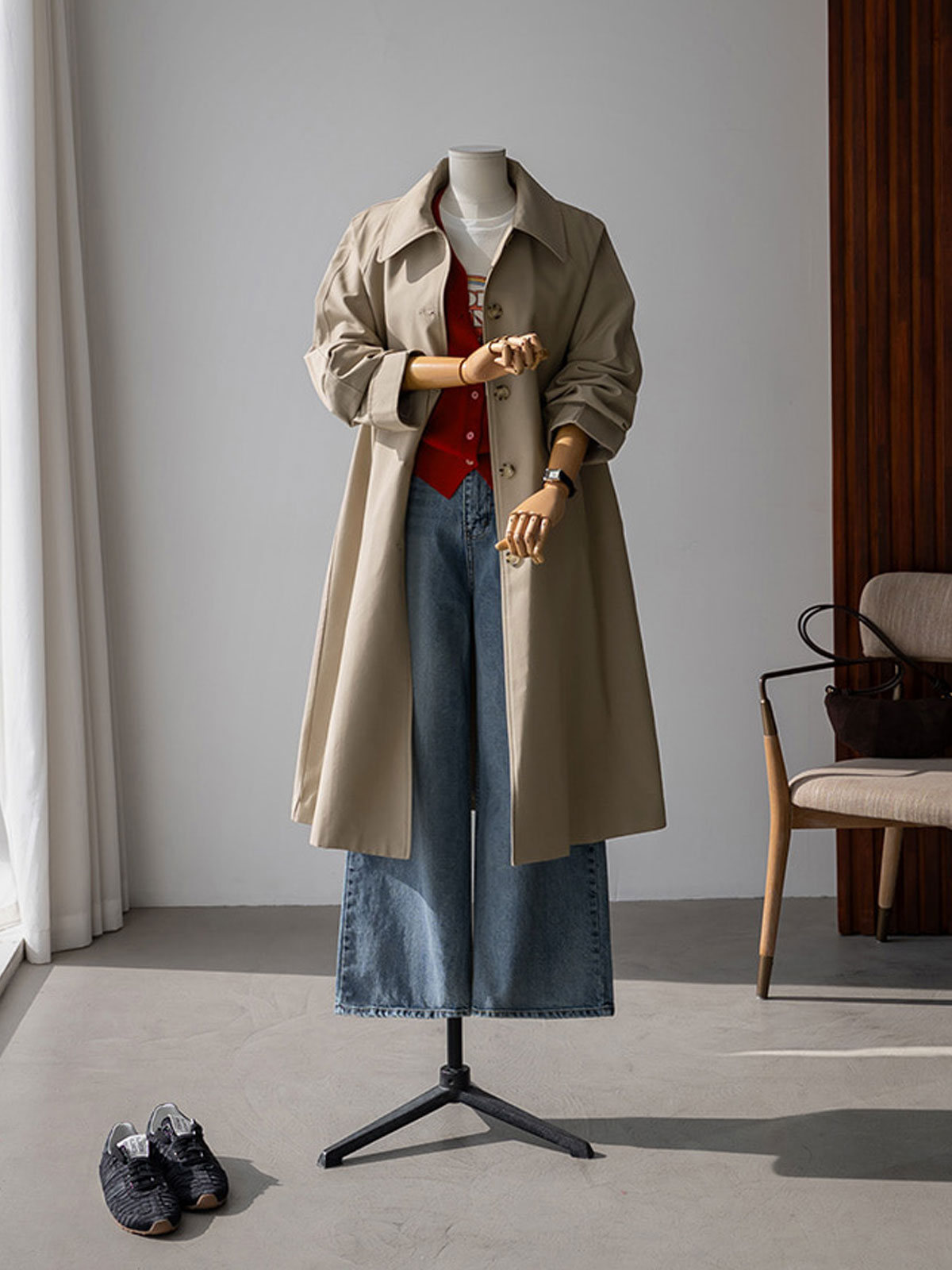 A. 몽드 싱글 롱 트렌치[코트C1226H02]