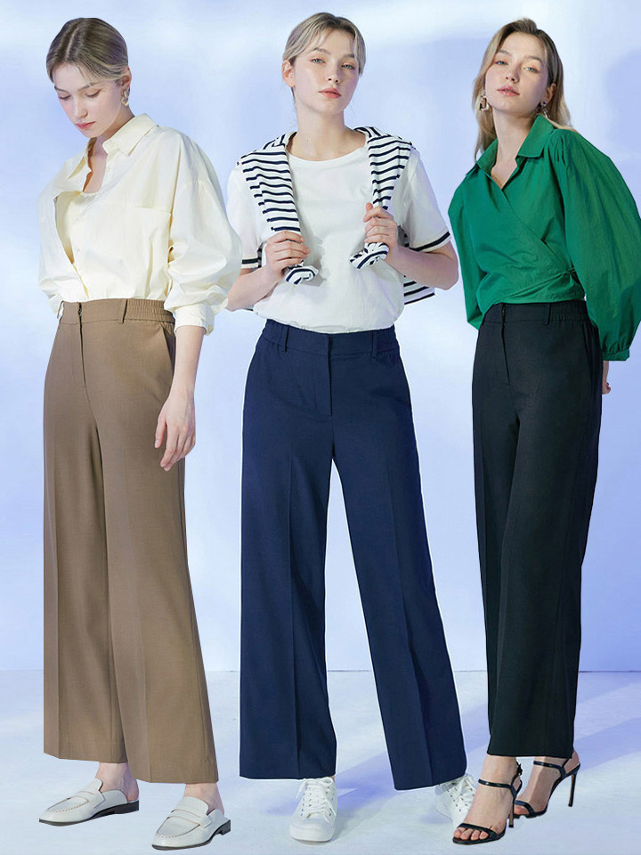 스트레치 와이드 팬츠 3종 택1