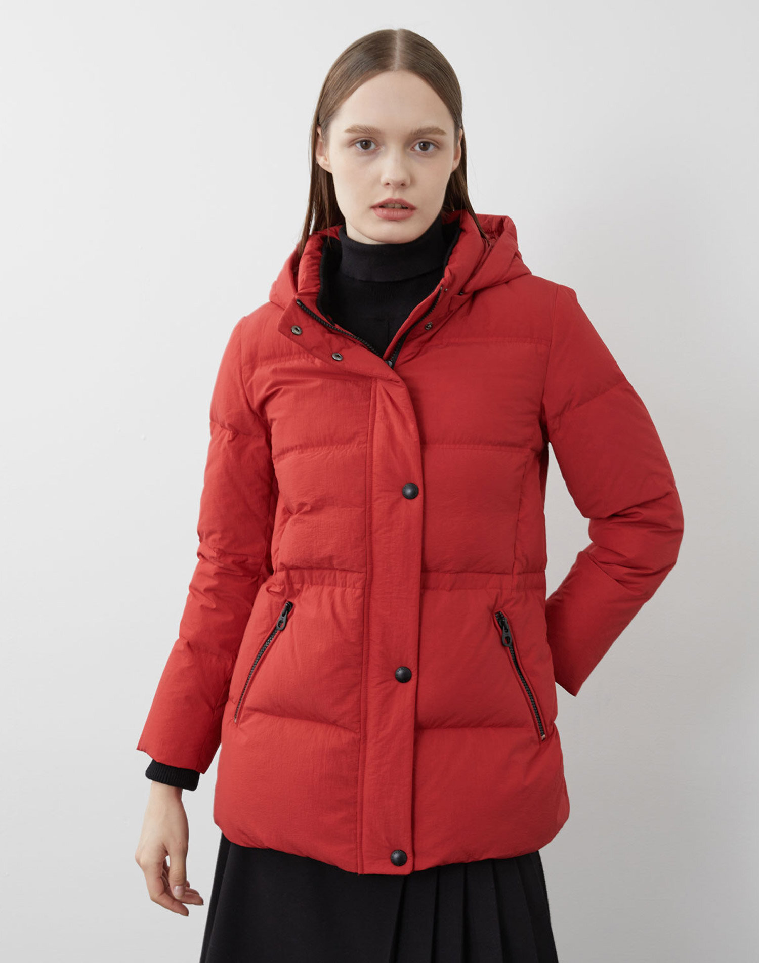 니트 블록 덕다운 점퍼_VVCKD3WA241