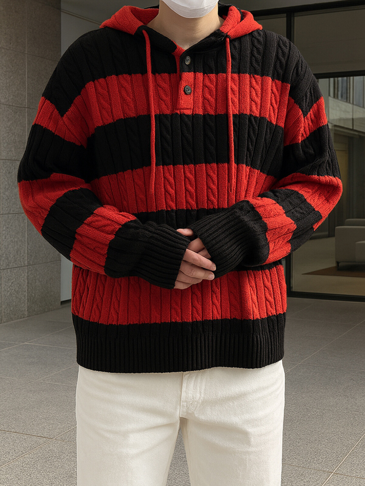 꽈배기 워머 니트 (5color)