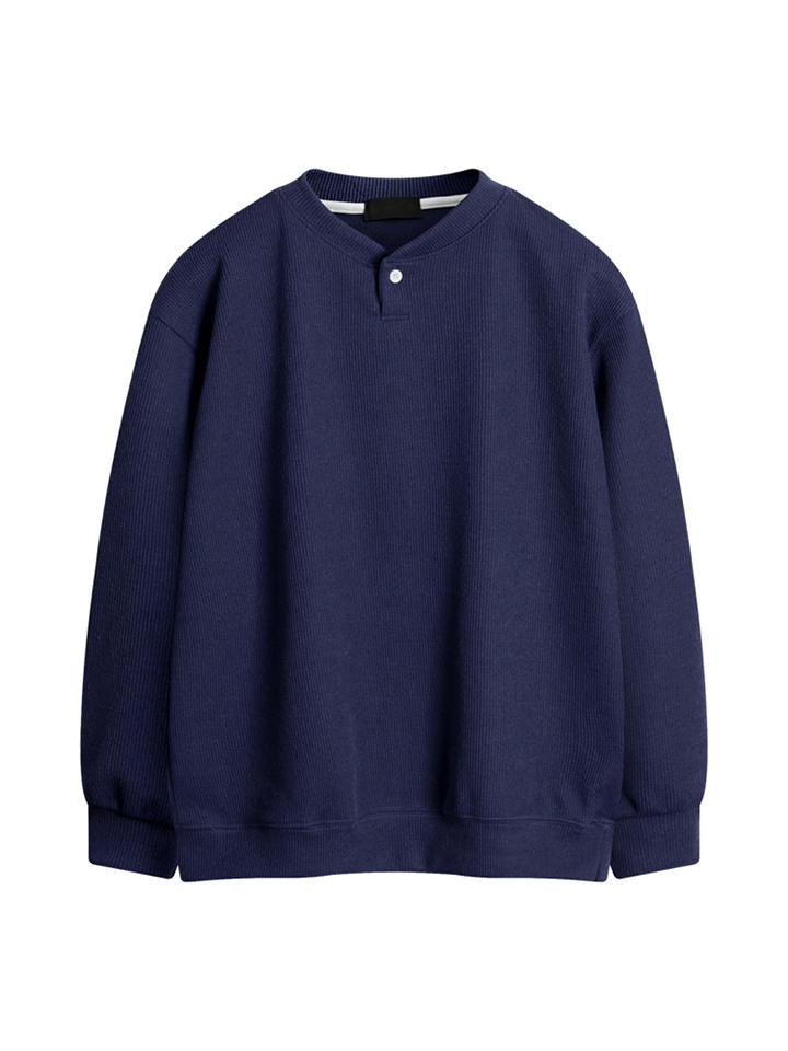 버튼 니트 헨리넥 맨투맨 CRS1415