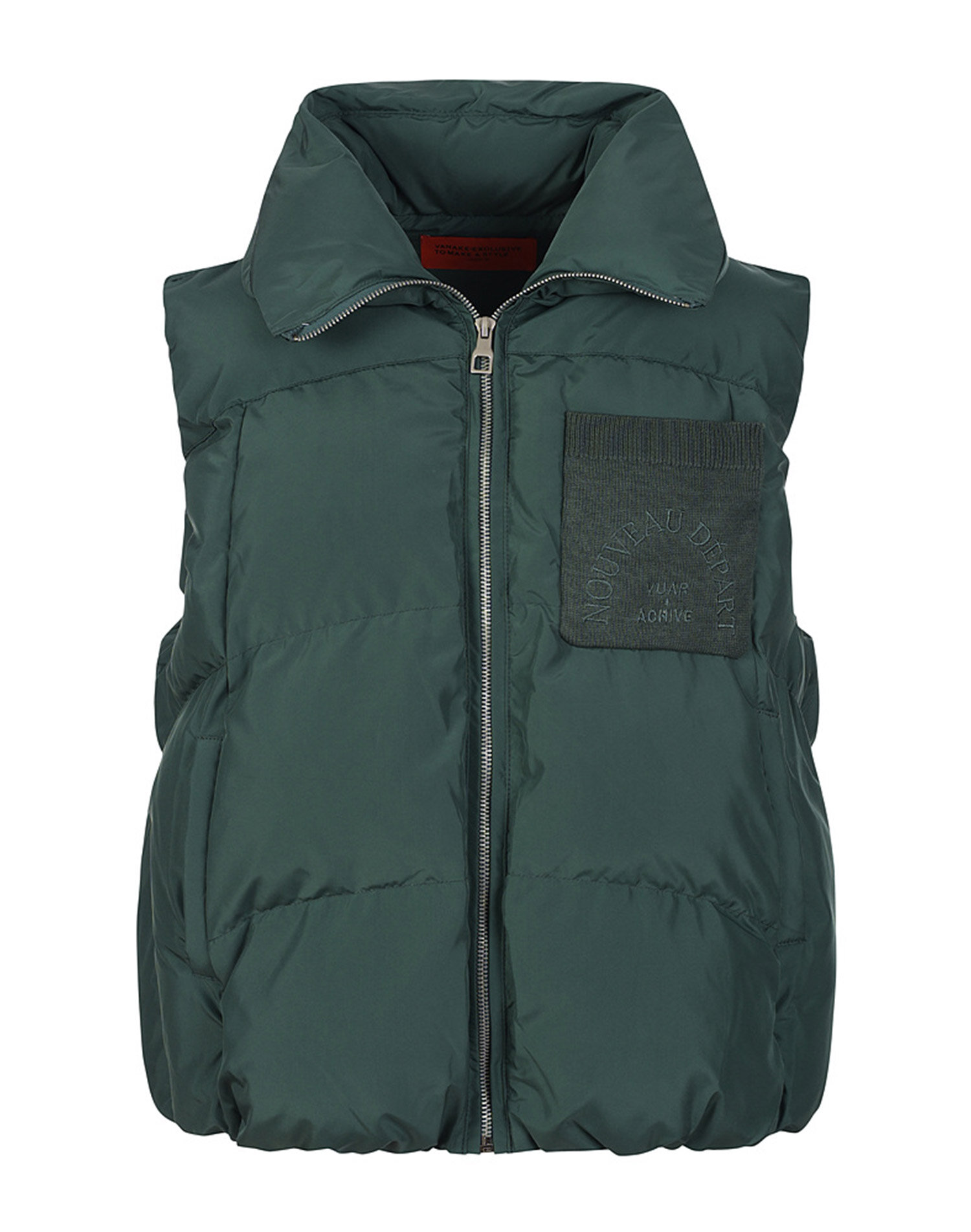 니트포켓 배색 패딩조끼_VB3YPDUD05Z