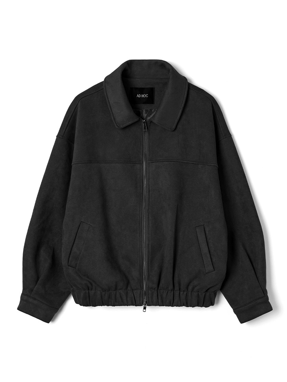 여성 페이크 스웨이드 점퍼 (BLACK) (HBAUJ50)