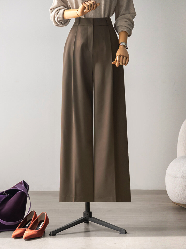 A. 알린 핀턱 기모 슬랙스[팬츠D0916P02]