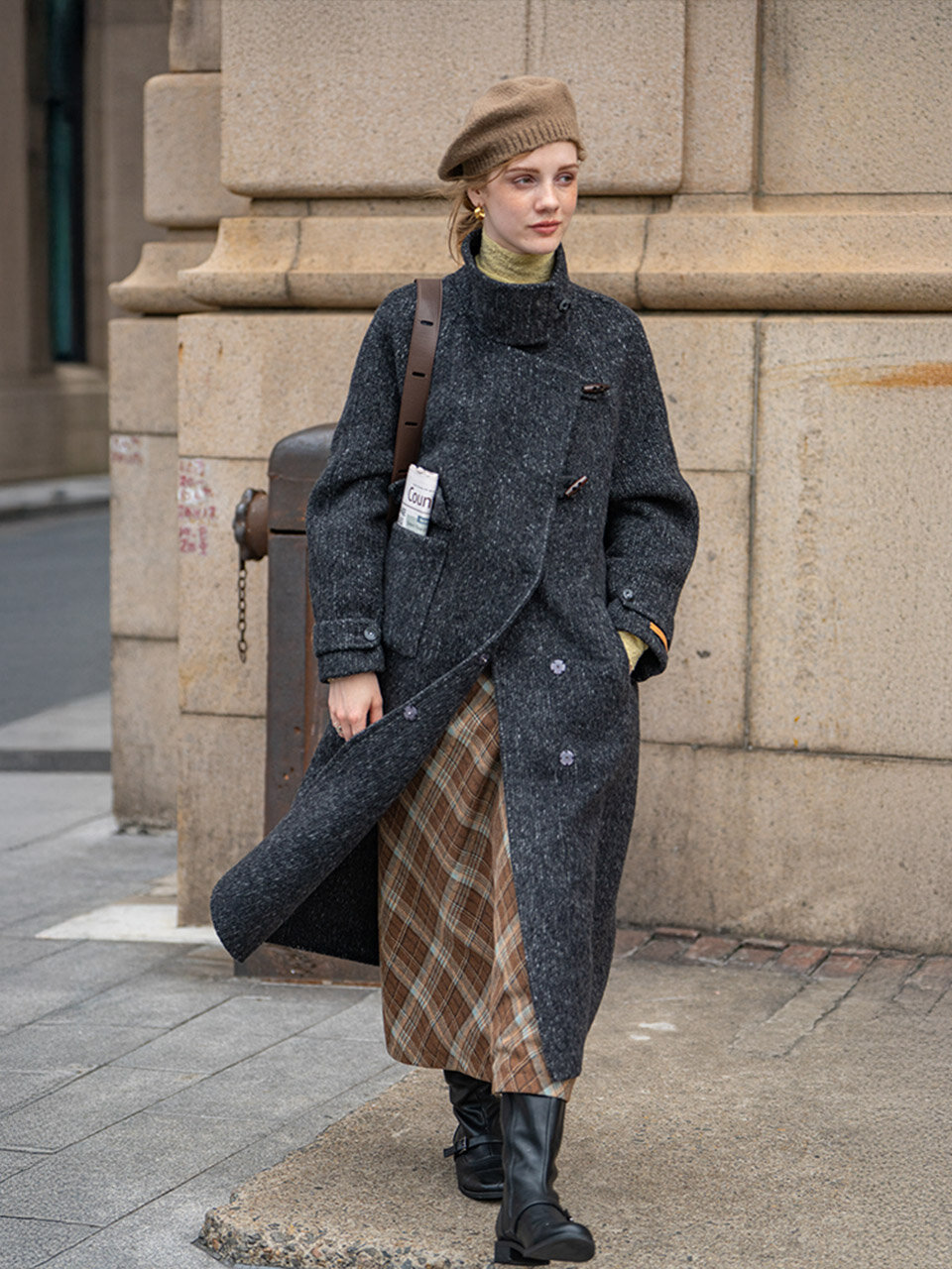 DA_Fluffy texture blend coat_2color