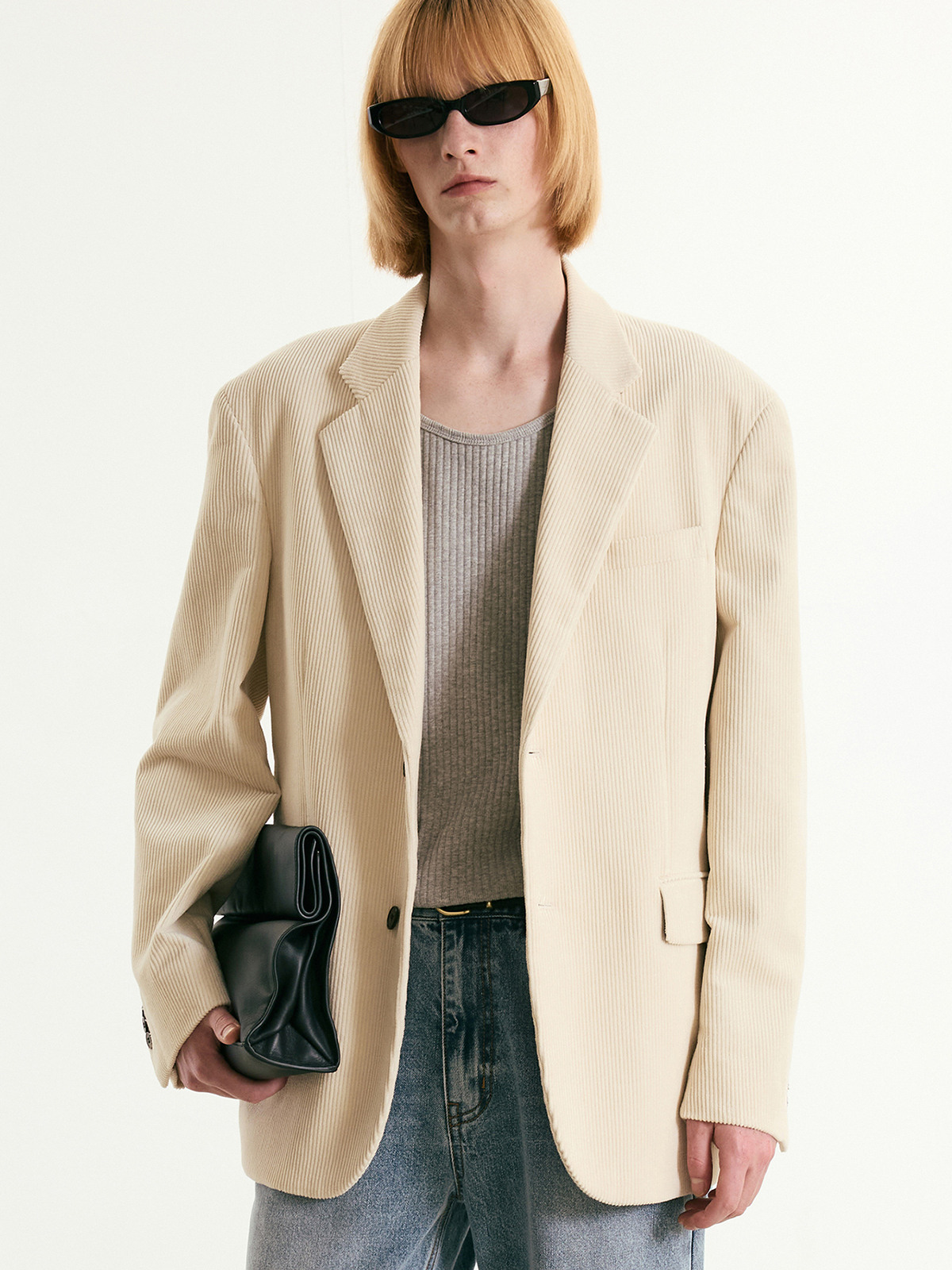 Corduroy Jacket (Cream) TNJA5F104CR