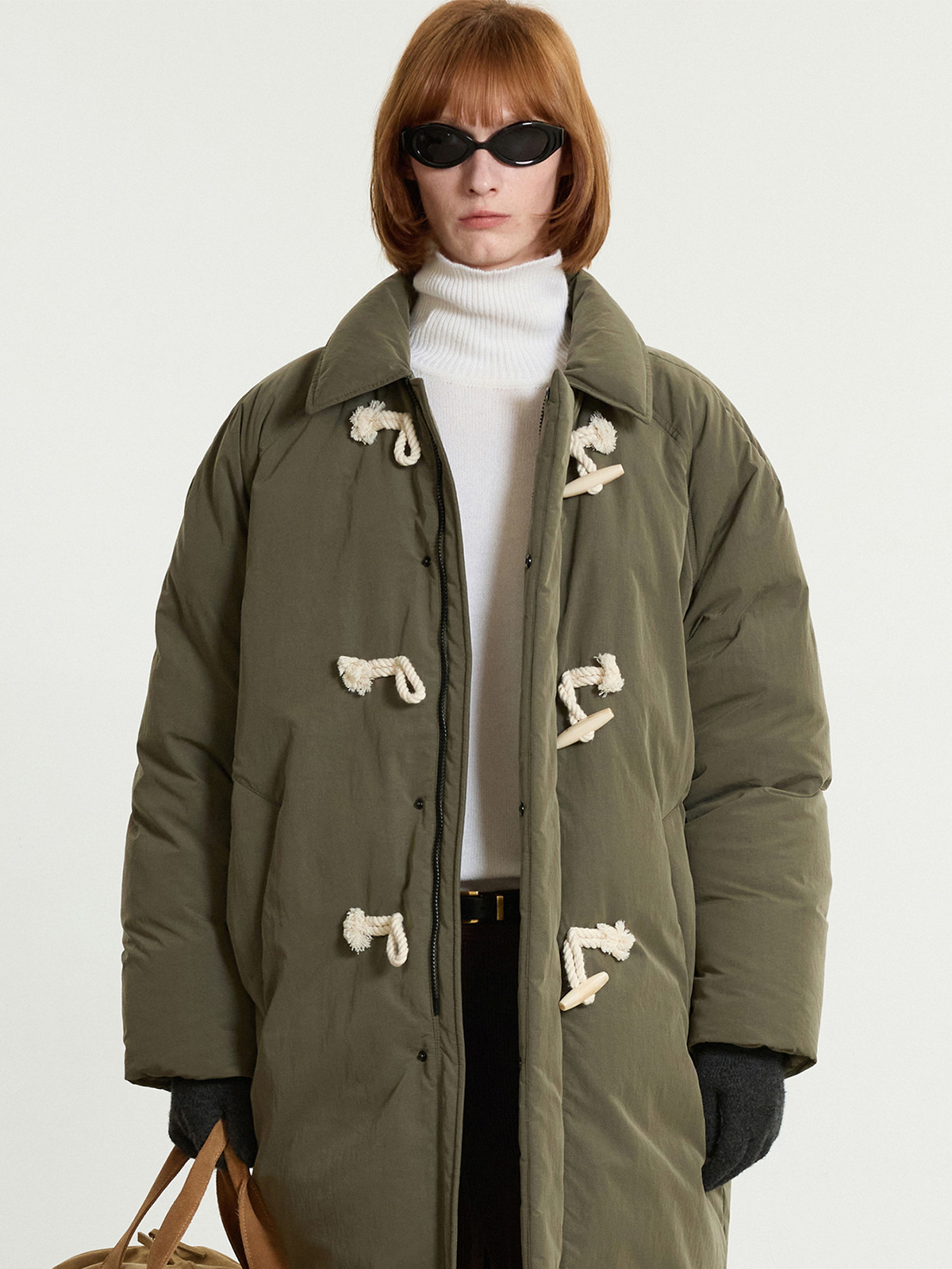 European-goose Duffle Long Down Jumper (Khaki) TNJU5F207K2