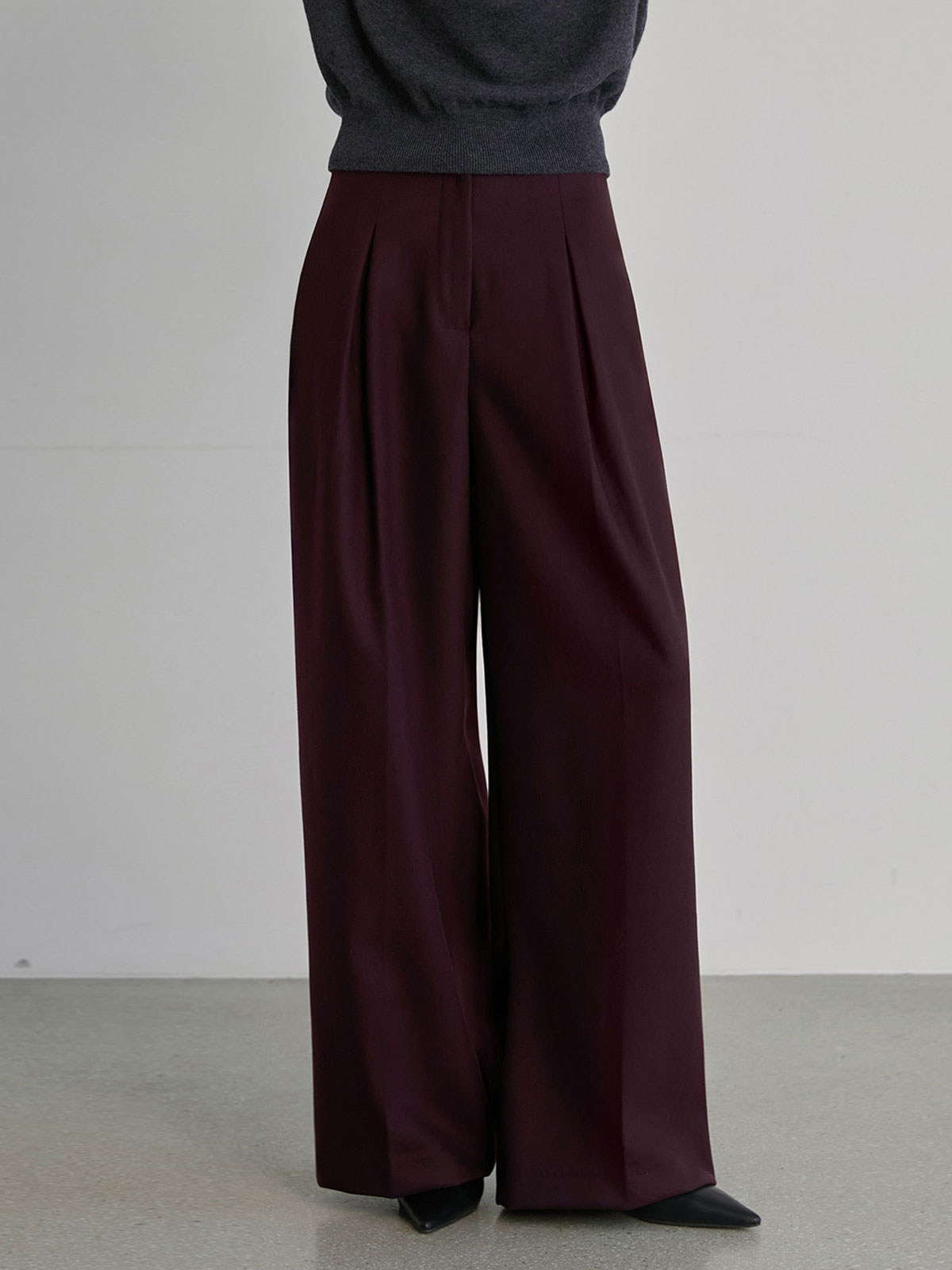 M. 웜 언오비 와이드 슬랙스 (2col)[팬츠D0918Q02]