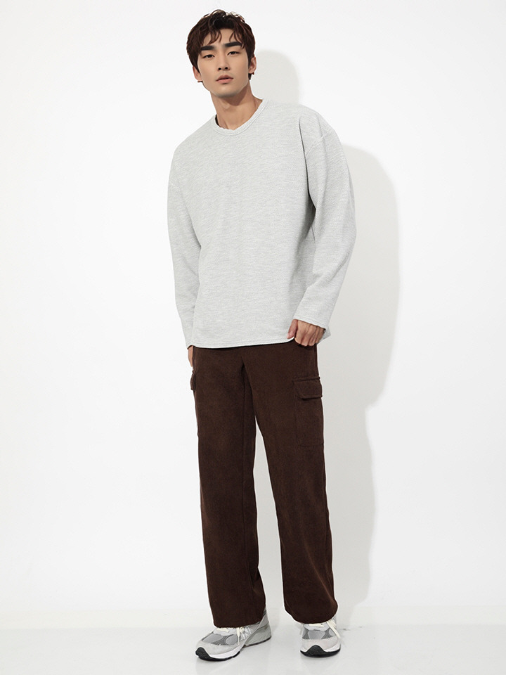 코듀로이 기모 카고 팬츠 HES1076