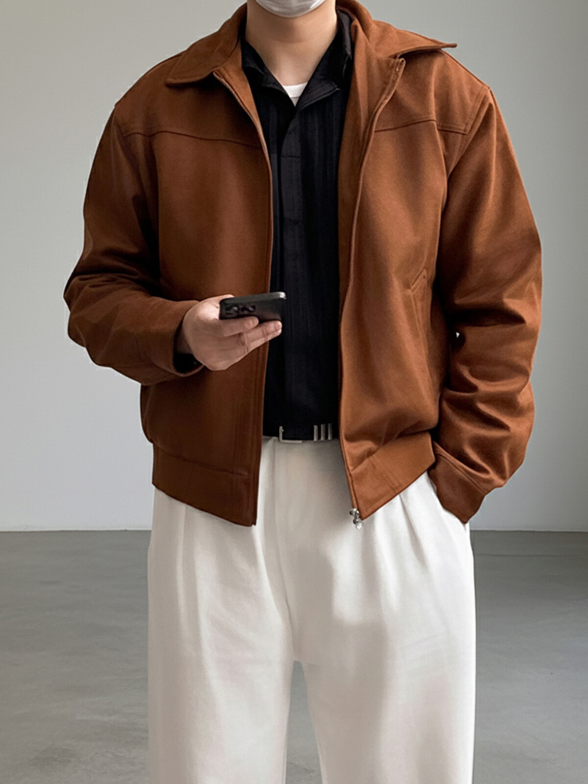 기모추가 미니멀 자켓