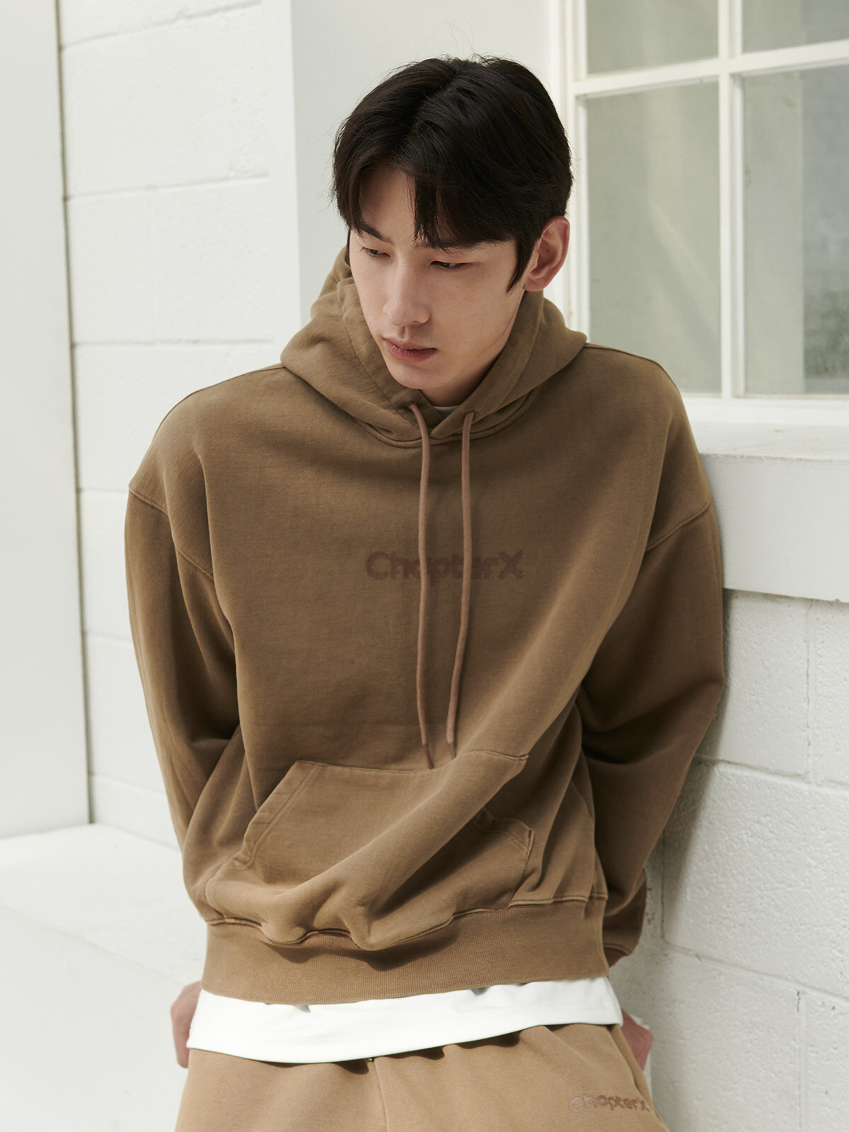 피그먼트 CP 에어홀 후디 (Beige)