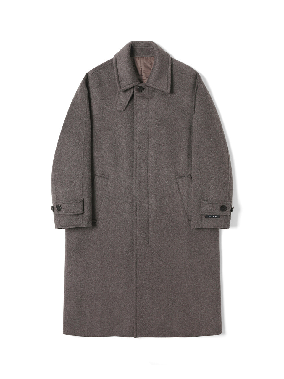 남녀공용 세미 오버 발마칸 코트 (BROWN) (HBAHC90)