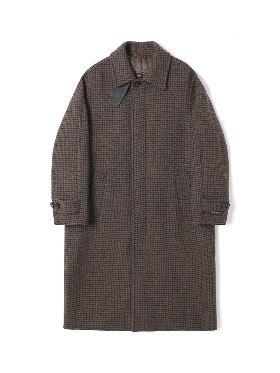 남녀공용 세미 오버 발마칸 코트 (DK-BROWN) (HBAHC90)