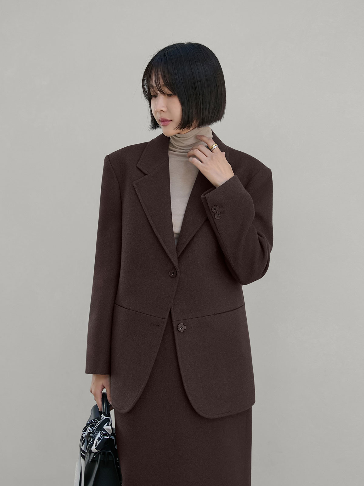 M. 테임드 울 싱글 자켓 (2col)[자켓D0923P01]