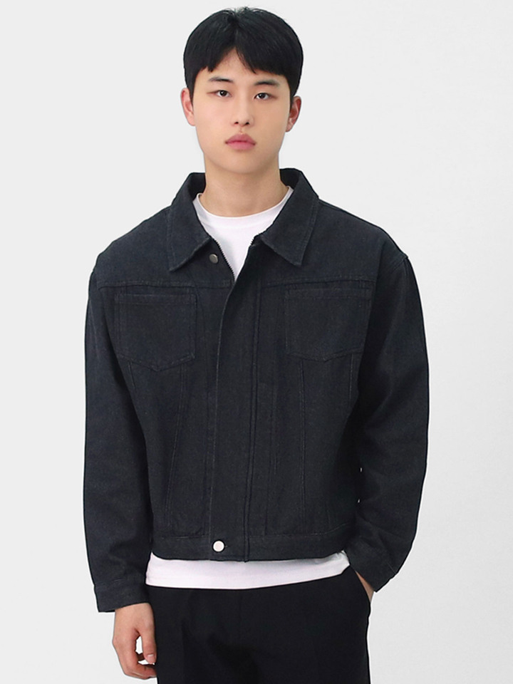 남성 투포켓 카라 클래식 청자켓 BGAU002