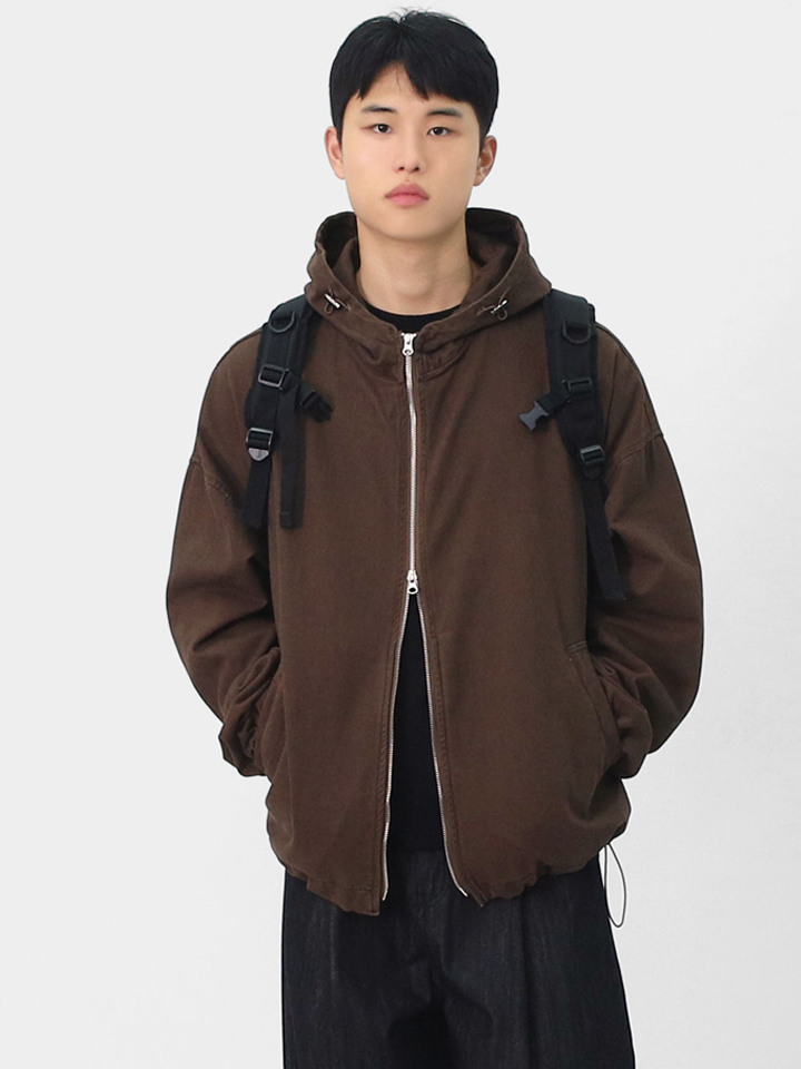 남성 워싱 데일리 투웨이 후드집업 SRAT137