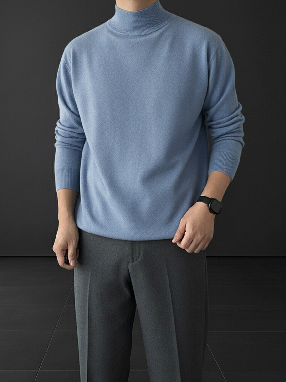 [2PACK] 히터스 얇은 반폴라 이너 목폴라 니트 (7color L-XL)