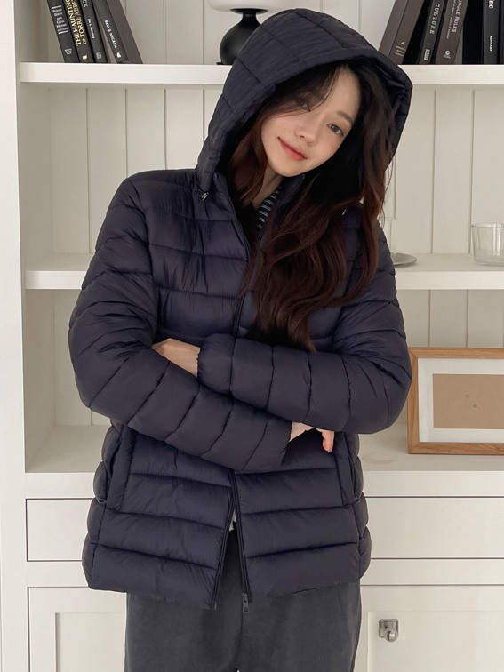 경량 후드 패딩 점퍼  W25HJ401 (4color)